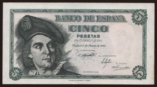 5 pesetas, 1948
