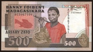500 francs, 1989