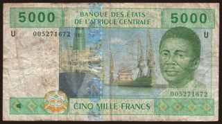 Cameroun, 5000 francs, 2002