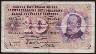 10 francs, 1964
