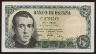 5 pesetas, 1951