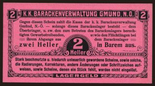 Gmünd, 2 Heller, 191?