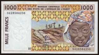 Niger, 1000 francs, 1994