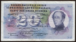 20 francs, 1956