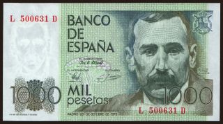 1000 pesetas, 1979
