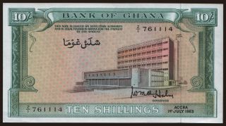 10 shillings, 1963