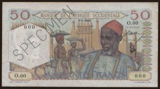50 francs, 1944, SPECIMEN