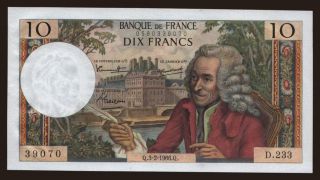 10 francs, 1966