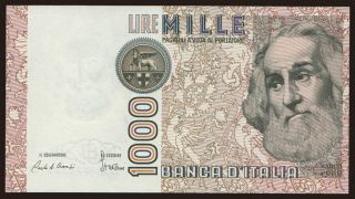 1000 lire, 1985