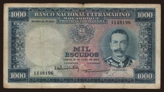 1000 escudos, 1953