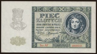 5 zlotych, 1941