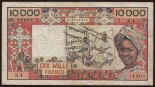 Senegal, 10.000 francs, 1977