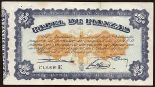 Papel de Fianzas, 5 pesetas, 1940