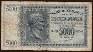 Isole Jonie, 5000 drachmai, 1941