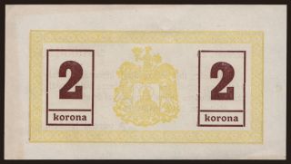 Miskolc, 2 korona, 1919