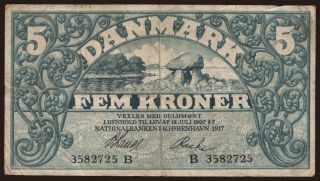 5 kroner, 1917