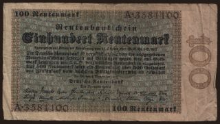 100 Rentenmark, 1923