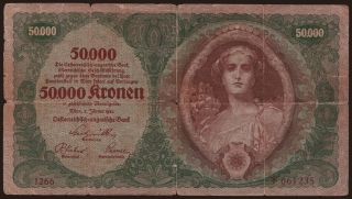 50.000 Kronen, 1922
