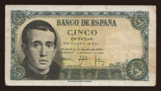 5 peseta, 1951