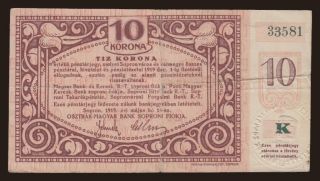 Sopron, 10 korona, 1919