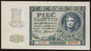 5 zlotych, 1941