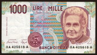 1000 lire, 1993