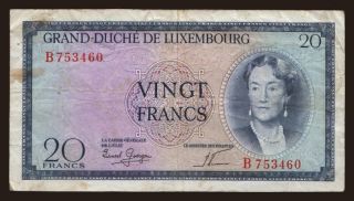 20 francs, 1954