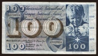 100 francs, 1969