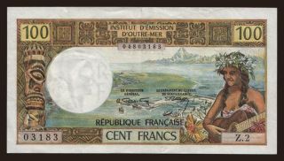 100 francs, 1971