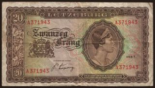 20 frang, 1943