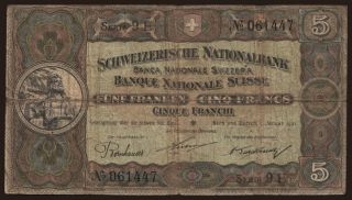 5 francs, 1921