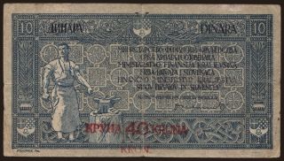 10 dinara / 40 kruna, 1919