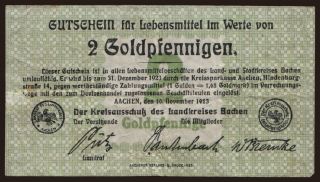 Aachen/ Landkreis, 2 Goldpfennig, 1923