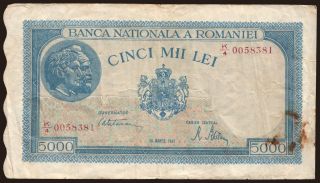 5000 lei, 1945
