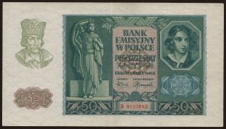 50 zlotych, 1940