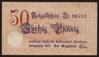 Meiningen, 50 Pfennig, 1917