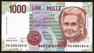 1000 lire, 1995