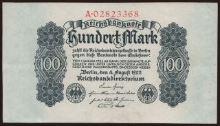 100 Mark, 1922
