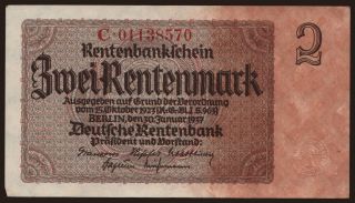 2 Rentenmark, 1937