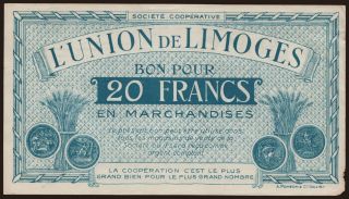Limoges, 20 francs, 1920