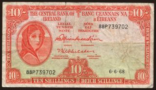 10 shillings, 1968