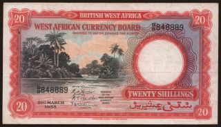 20 shillings, 1953