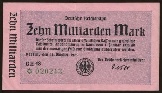 Berlin, 10.000.000.000 Mark, 1923