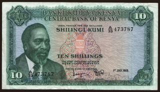 10 shillings, 1969