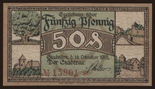Stadtilm, 50 Pfennig, 1918