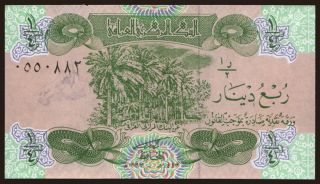 1/4 dinar, 1993