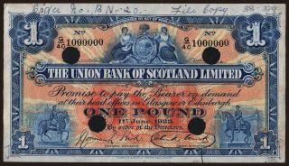 Union Bank Of Scotland Limited, 1 pound, 1933