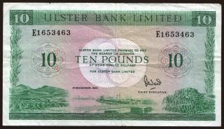 Northern Bank Limited, 10 pounds, 1989