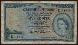5 rupees, 1954
