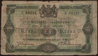 1 krona, 1875